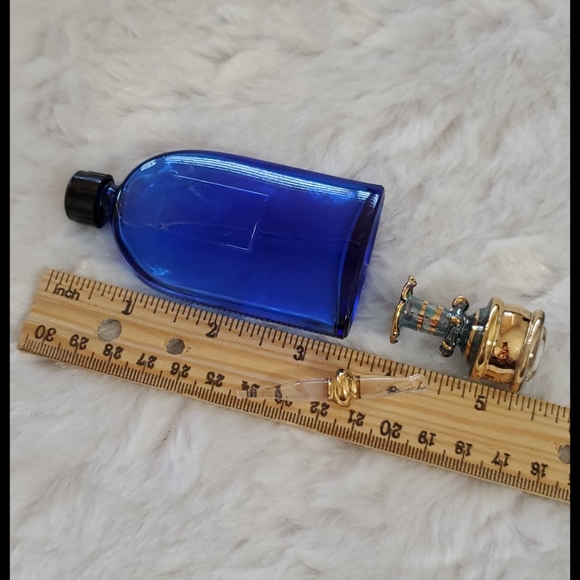 2 empty perfume bottle Evening in Paris Egyptian style decor collectible vintage - Picture 2 of 5